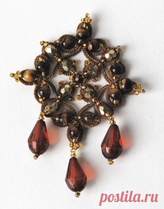 Кулон «Квадратик» в технике анкарс. Мастер-класс.