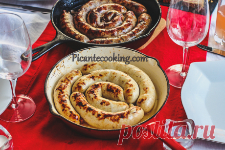 Курячі ковбаски з яблуком | Picantecooking