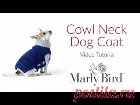 How to Crochet Cowl Neck Crochet Dog Coat  | Free Dog Sweater Pattern | Yarnspirations