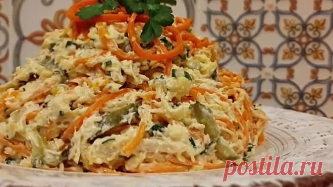 САЛАТ с КОРЕЙСКОЙ Морковью и Курицей