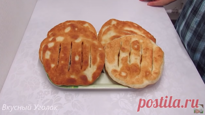 Пресные лепешки на сковороде