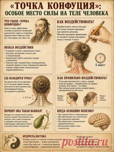 "Точка Конфуция": особое место силы на теле человека
