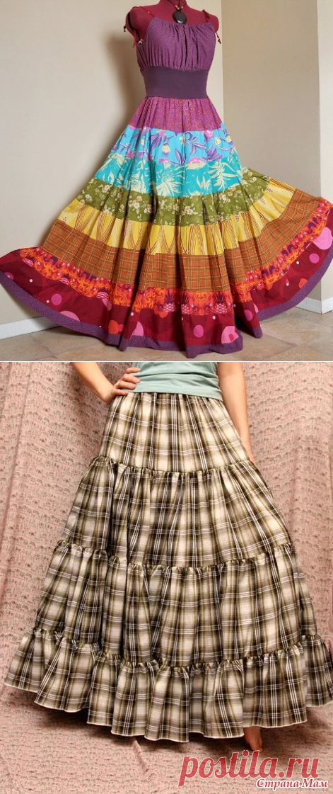 Как сшить юбку ярусами без выкройки
