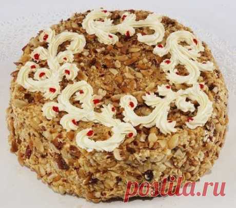 бисквитный торт со сгущёнкой