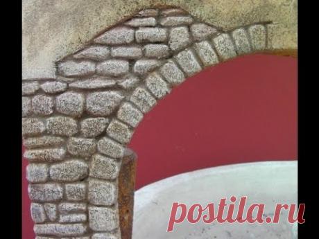 IMITACIÓN DE ARCO DE PIEDRA PARA PAREDES - IMITATION STONE ARCH WALL