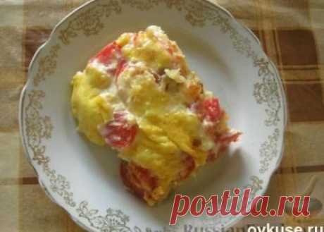 Картофельная запеканка с грибами и помидорами (постное блюдо)