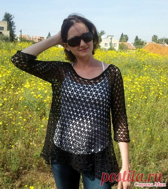 *Сетчатая туника - Все в ажуре... (вязание крючком) - Страна Мам