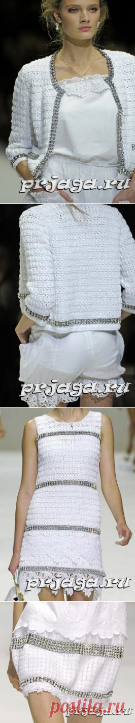 Кардиган крючком с стразами в стиле DOLCE & GABBANA