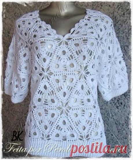 Вязаная блузка