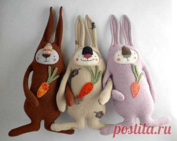 Мягкие игрушки из старого свитера
