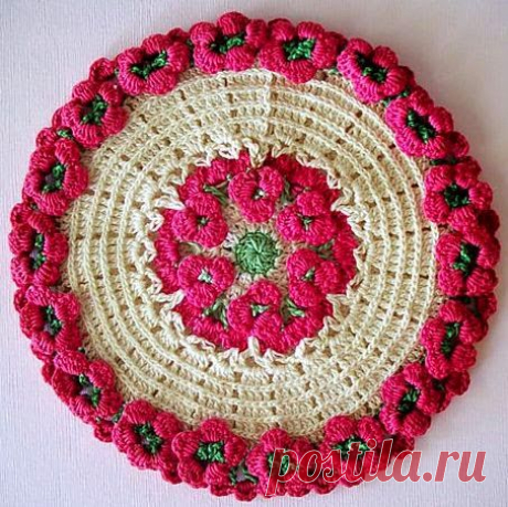 Вязаные прихватки - маленький праздник на кухне! (подборка + МК)