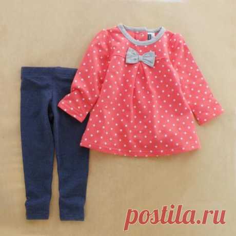 Новый хлопок Малыши детей новорожденных девочек осень-весна 2 шт комплект одежды костюм Pattern ребенок рубашка + брюки устанавливает в Одежда наборы от детей и Mothercare на Aliexpress.com | Alibaba Group