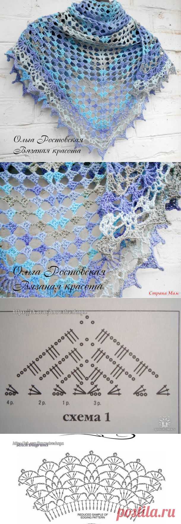 Наконец я добралась до крючковой шали. - Вязание - Страна Мам