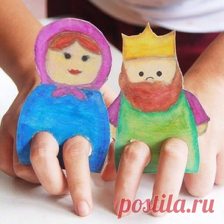 Развивающие игрушки своими руками.Шаблоны пальчиковых кукол