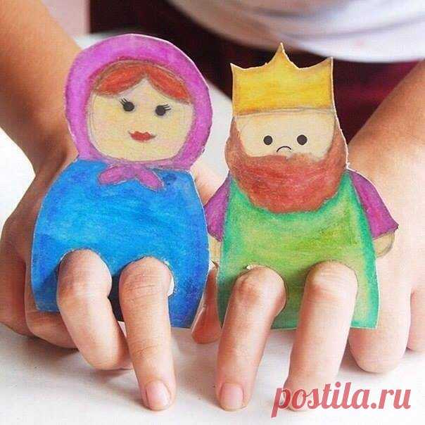 Развивающие игрушки своими руками.Шаблоны пальчиковых кукол