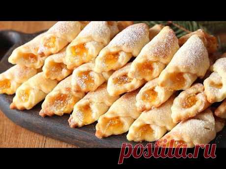 Лёгкий Рецепт ТВОРОЖНОГО Печенья! Печенье из ТВОРОГА с НАЧИНКОЙ. Домашнее ВКУСНЕЙШЕЕ Печенье к ЧАЮ