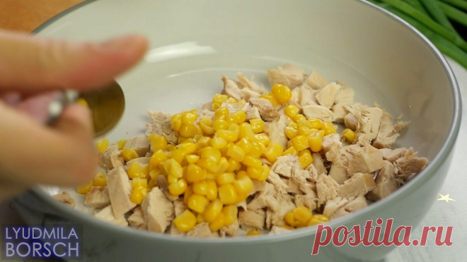 Простой, но при этом очень интересный и вкусный САЛАТ, остновится не возможно. | Вкусный рецепт от Людмилы Борщ | Яндекс Дзен