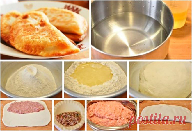 Хрустящие чебуреки с сочной начинкой из мяса - womenres.ru Тесто для этих чебуреков всегда получается идеальным. Ингредиенты: Мука – 8 стаканов Водка — 1 большая ложка Вода – 3 стакана Растительное масло – 1 большая ложка Сахар – 2 маленькие ложки Соль – 2 маленькие ложки Тесто без добавления яиц, так как они придают тесту жесткость. Приготовление: Муку просеять в большую емкость, в середине […]
