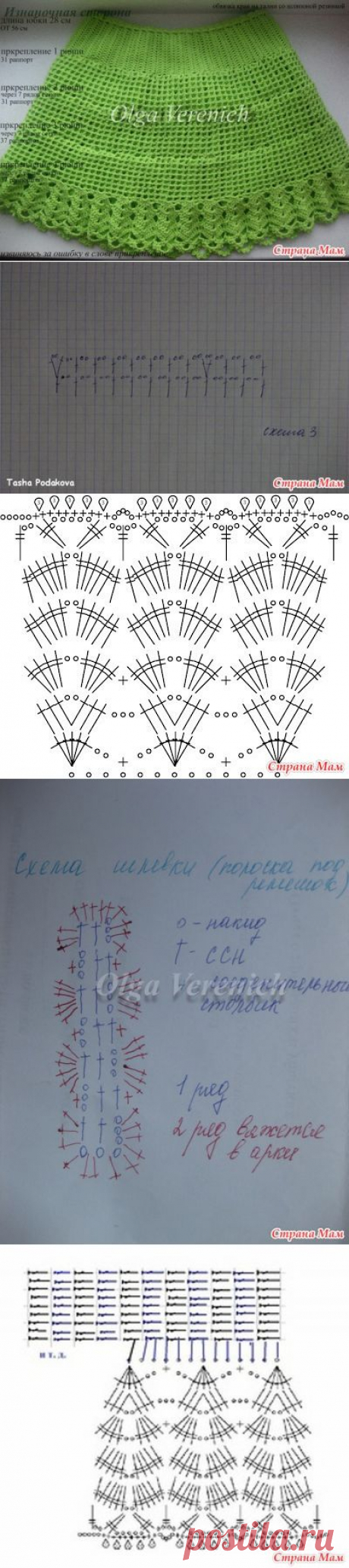 Юбочка от Ольги Веренич - Вяжем вместе он-лайн - Страна Мам
