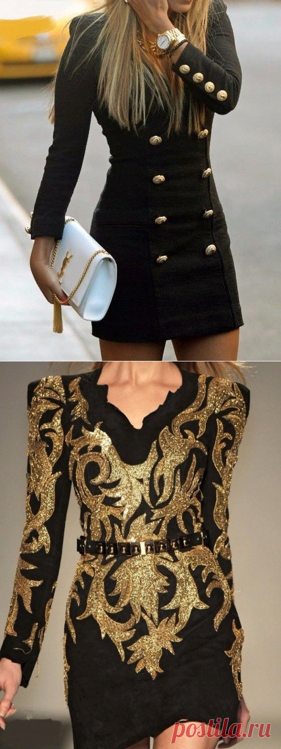 Черно-золотые платья — Модно / Nemodno