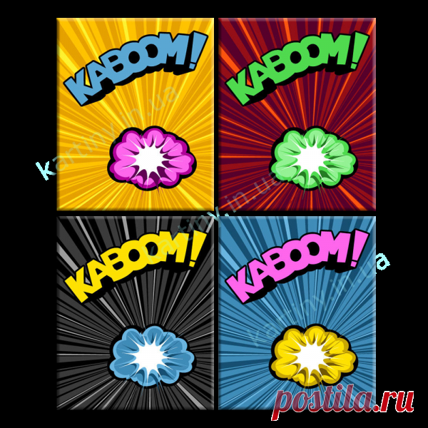 Модульная картина Комикс купить в Киеве, цена в Украине | Kartiny