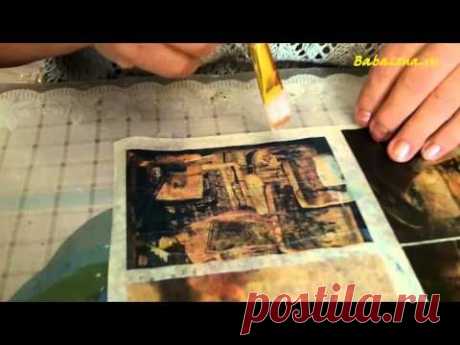 Лак Цапон - еще раз закрепляем принты.) - YouTube