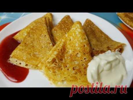Шикарные------Дрожжевые блины, цыганка готовит. 🥞Воздушные блинчики. Gipsy cuisine.👍