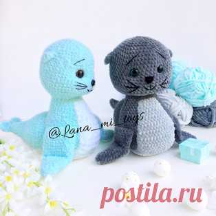 Морской котик амигуруми. Схемы и описания для вязания игрушек крючком! Бесплатный мастер-класс от Ирины Ильиновой @lana_mi_toys по вязанию морского котика крючком. Высота вязаной игрушки примерно 23 см. Для изготовления т…