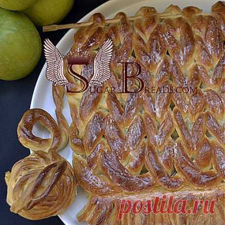Яблочный пирог “Бабушкин шарфик” (видео + рецепт) | Sugar &amp; Breads in Russia