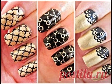 3 Easy Nail Art for Beginners Using a Dotting Tool - YouTube