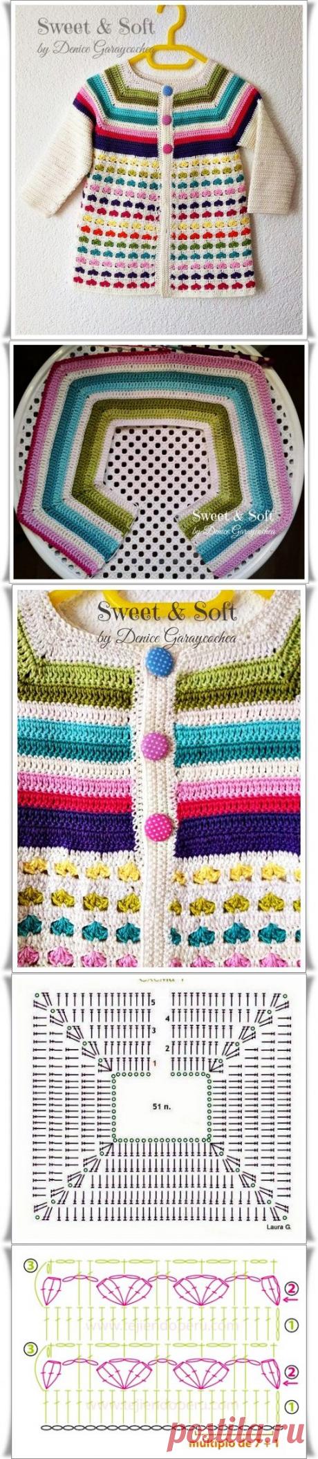 Вязаный жакет