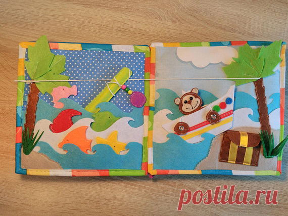 Marine Quiet book, Quiet Busy Book, Toddler Quiet Books, Fabric Activity Book, Montessori Toddler, Baby Quiet Books, Kids Gift We make books with a lot of love for your children <3 Surprise your child with a unique gift made especially for him! The quiet book is the best gift for your child from 1 to 5 years. Marine Quiet book The book consists of 6 pages .(look the images), front cover and back cover.  The