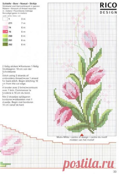 вышивание крестиком цветы - Поиск в Google