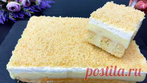 Торт который сведет вас с ума! Два крема и нежноый бисквит тает во рту! | Вкусные рецепты | Дзен