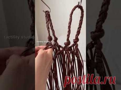Making box knots with leather cords - YouTube