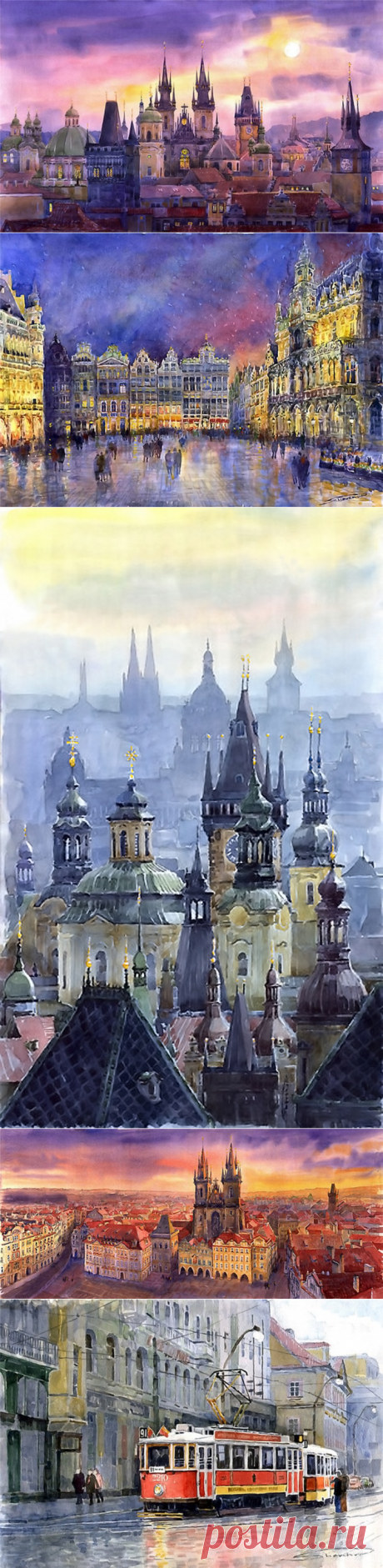 Акварельные города. Юрий Шевчук. (Живопись)