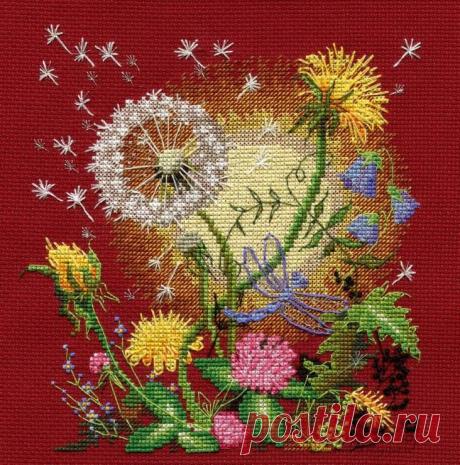 Вышивка &quot;Рассвет&quot; с ключом и схемой