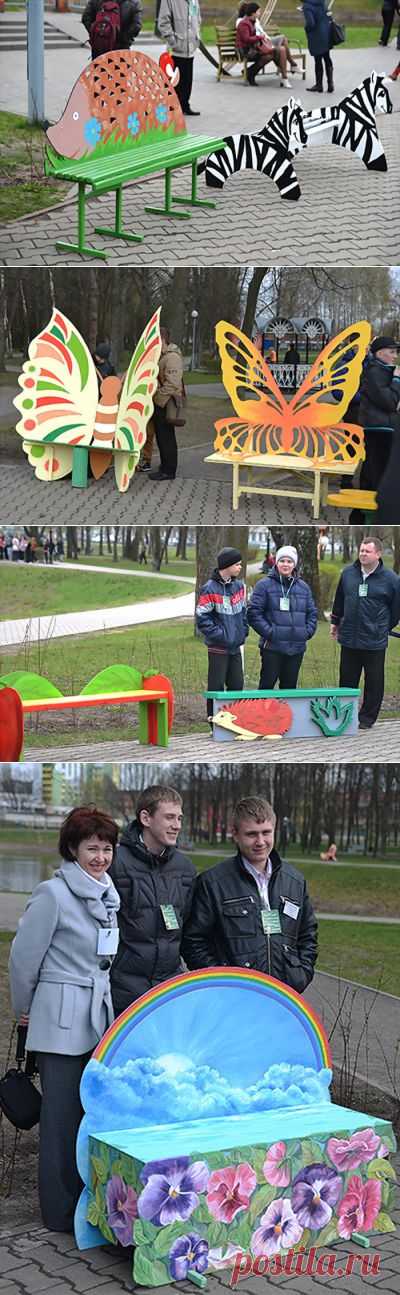 Акция «Экоскамья в школе» в Гомеле.
