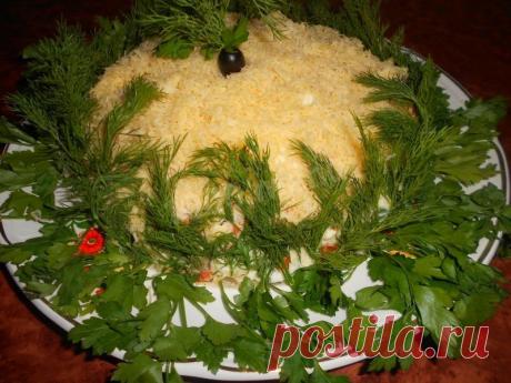 Салат Сказка с копченой курицей слоеный рецепт с фото пошагово - 1000.menu