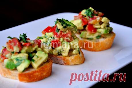 Брускетта с гвакамоле | FEMIANA