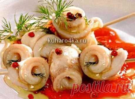 Хозяюшка. Кушать подано! - Шашлык из рыбы в микроволновке