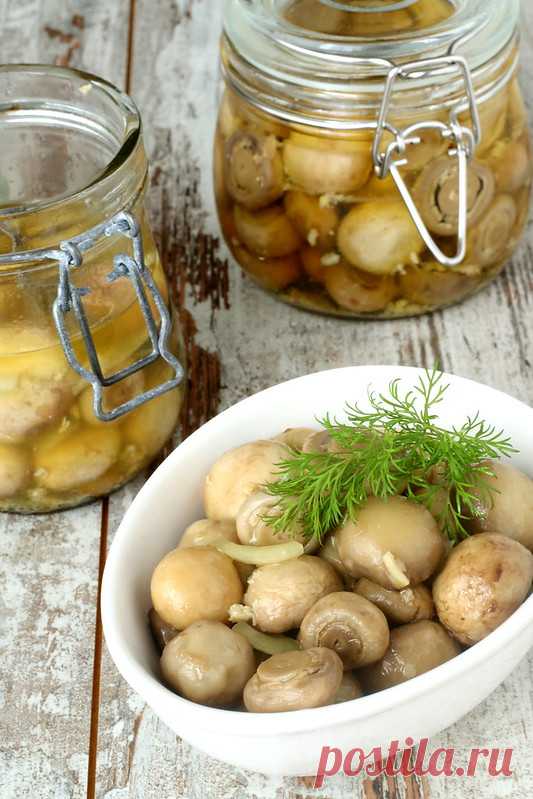 Шампиньоны маринованные