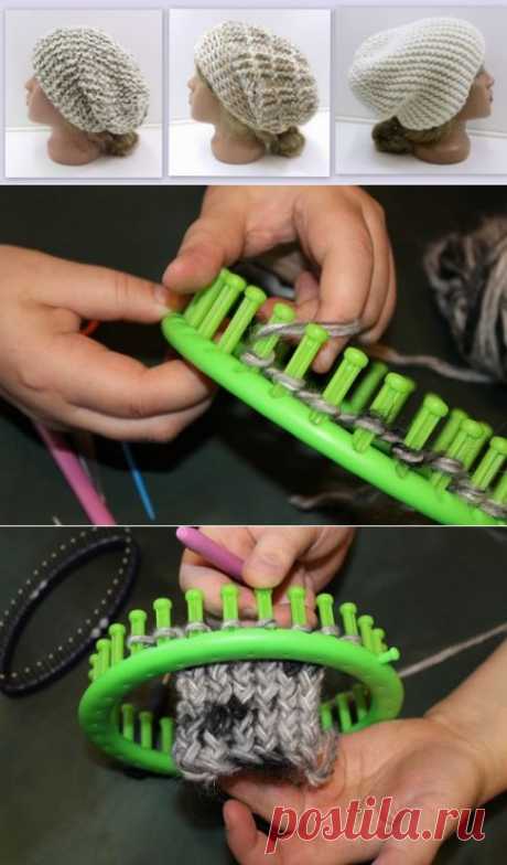 Учимся вязать на луме (Loom knitting). Урок первый: лицевые петли