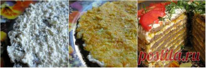 Вкусный печеночный пирог