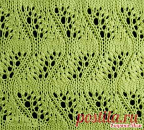 Красивый узор Japanese Feather Stitch - Вязание - Страна Мам