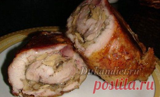 Рулет мясной с грибами | Диета Дюкана
