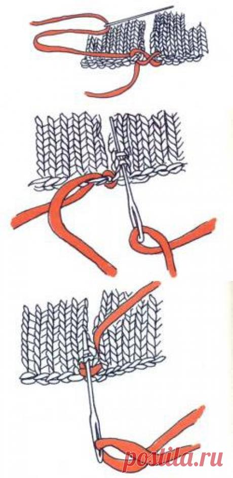 Сшивание вязанных деталей - Вязание - Мамин-форум.Ру