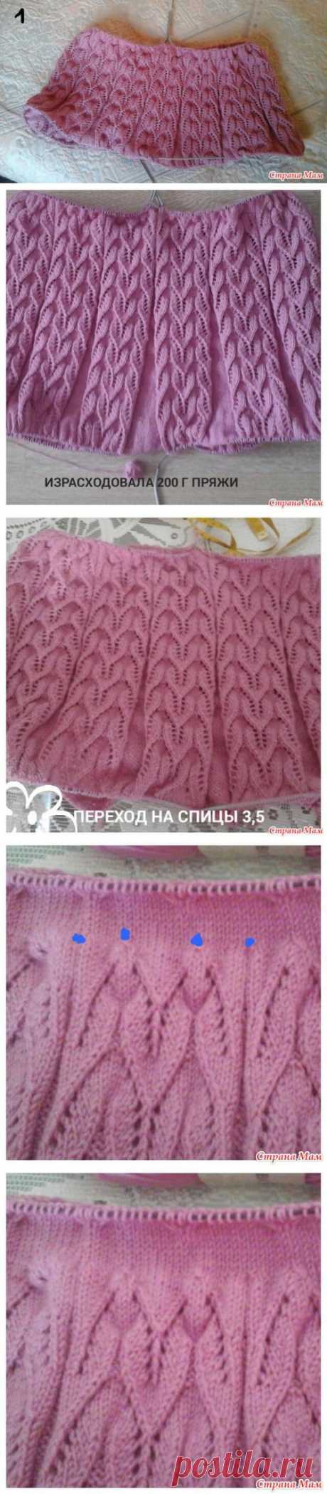 . Он-лайн Платье с узором &quot;Бабочка&quot; - Вязание спицами - Страна Мам