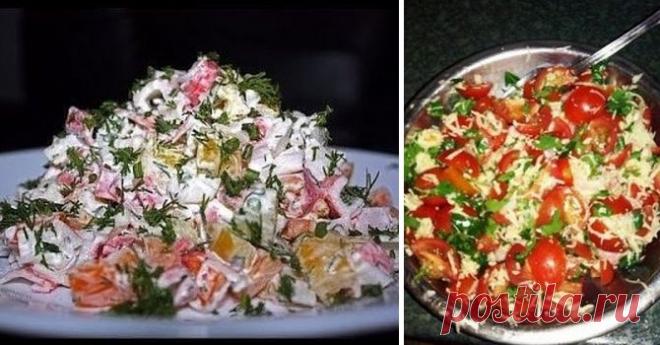 Подборка рецептов простых и вкусных салатов.