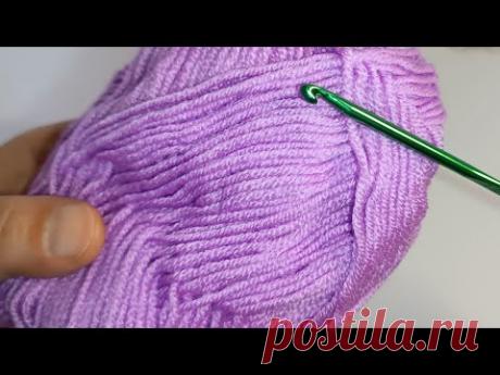 Боже мой, какая красота! СУПЕР ЛЕГКО вязать крючком для начинающих.